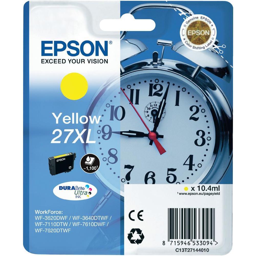 56754 Epson 27xl Yellow Sarı Mürekkep Kartuş T27144012 - Görsel 1