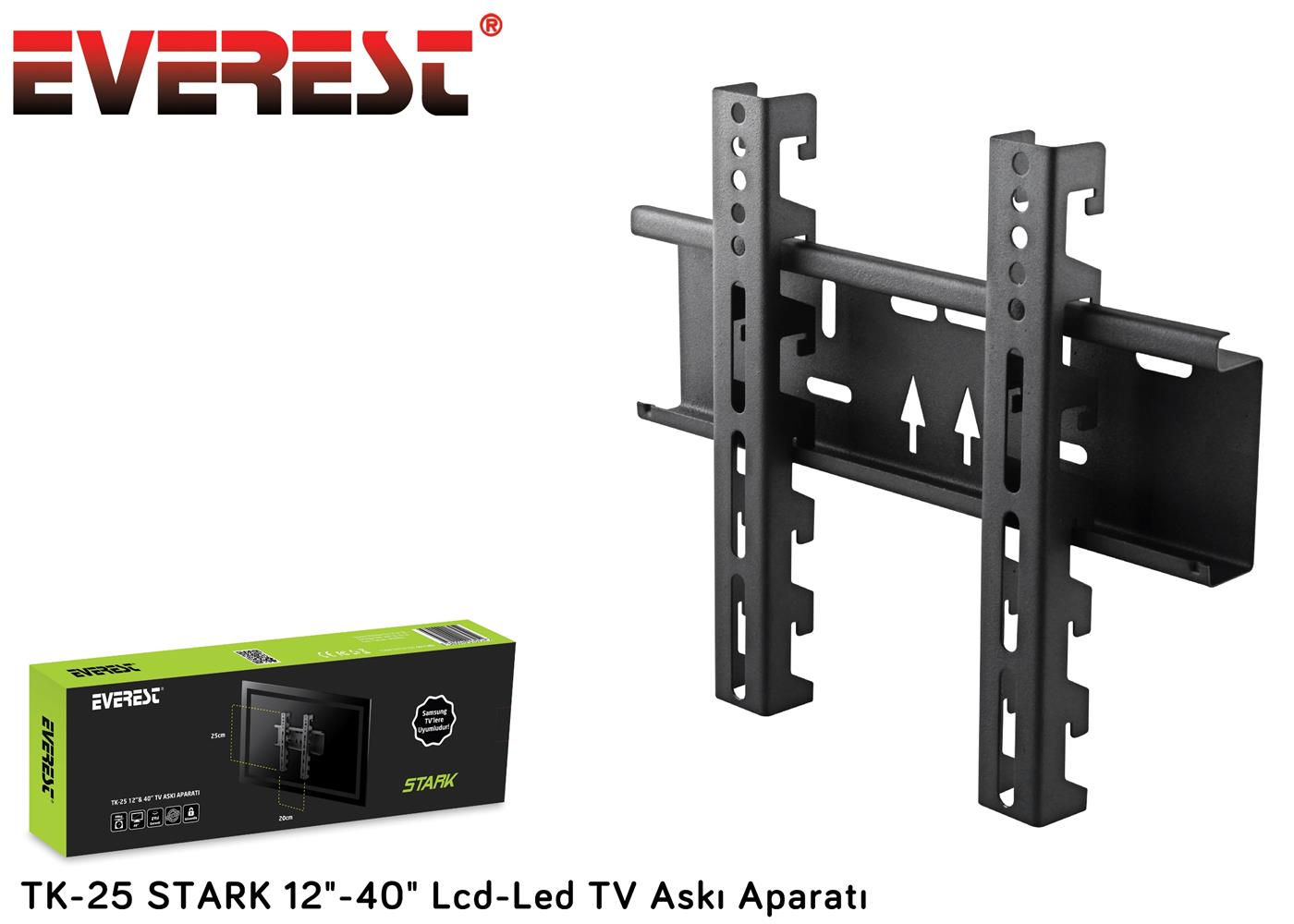 56872-1 Everest Tk-25 12"-40" Sabit Askı Aparatı - Görsel 1