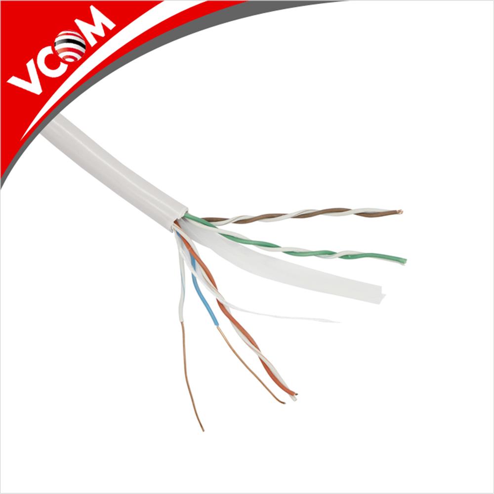 58921-1 Vcom NC614-305 Utp Cat6 23 AWG 0.57CCA 305MT Gri Kablo - Görsel 1