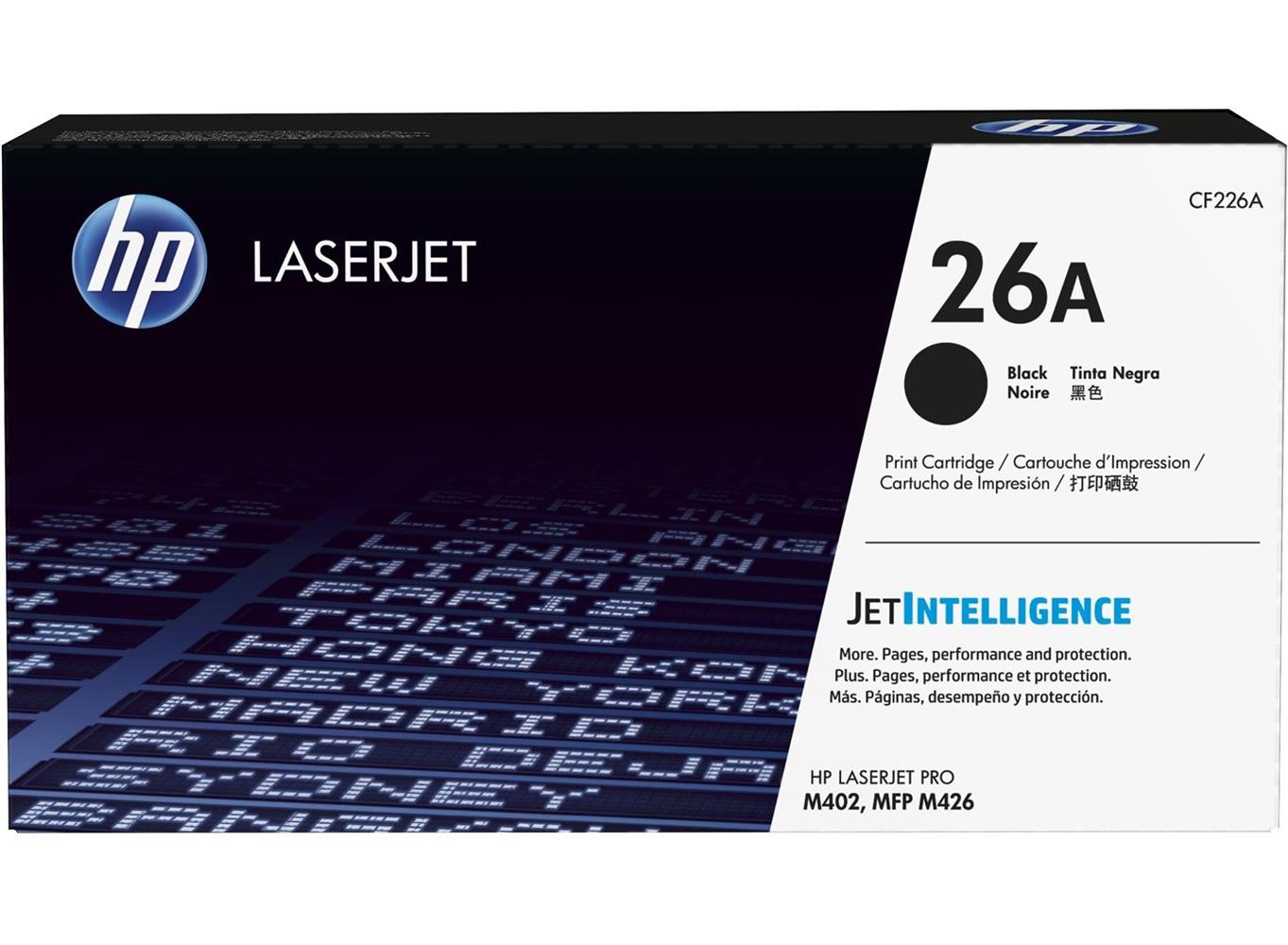 59054-1 HP 26A Black Siyah 3.100 Sayfa Toner CF226A - Görsel 1