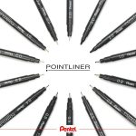 Pentel Fiber Uçlu Yazı Kalemi İnce Uç 0,8 Mm S20p-8a