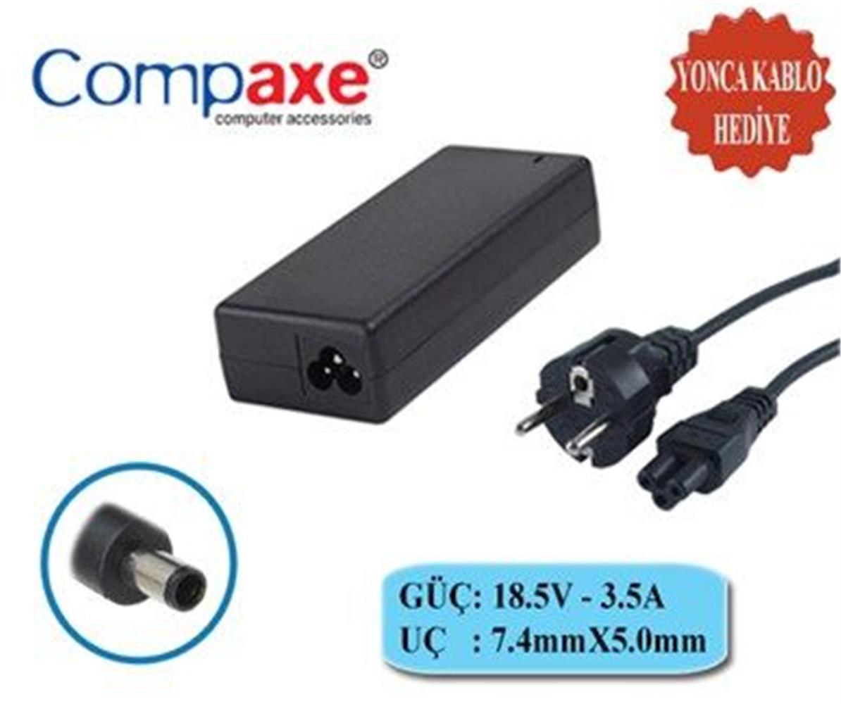 66242-1 Compaxe Clh-351 Hp 19v 3,42a 5,5-2,1 Hp Notebook Adaptörü - Görsel 1