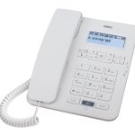 Karel TM145 Krem Kulaklıklı Ekranlı Masa Üstü Telefon