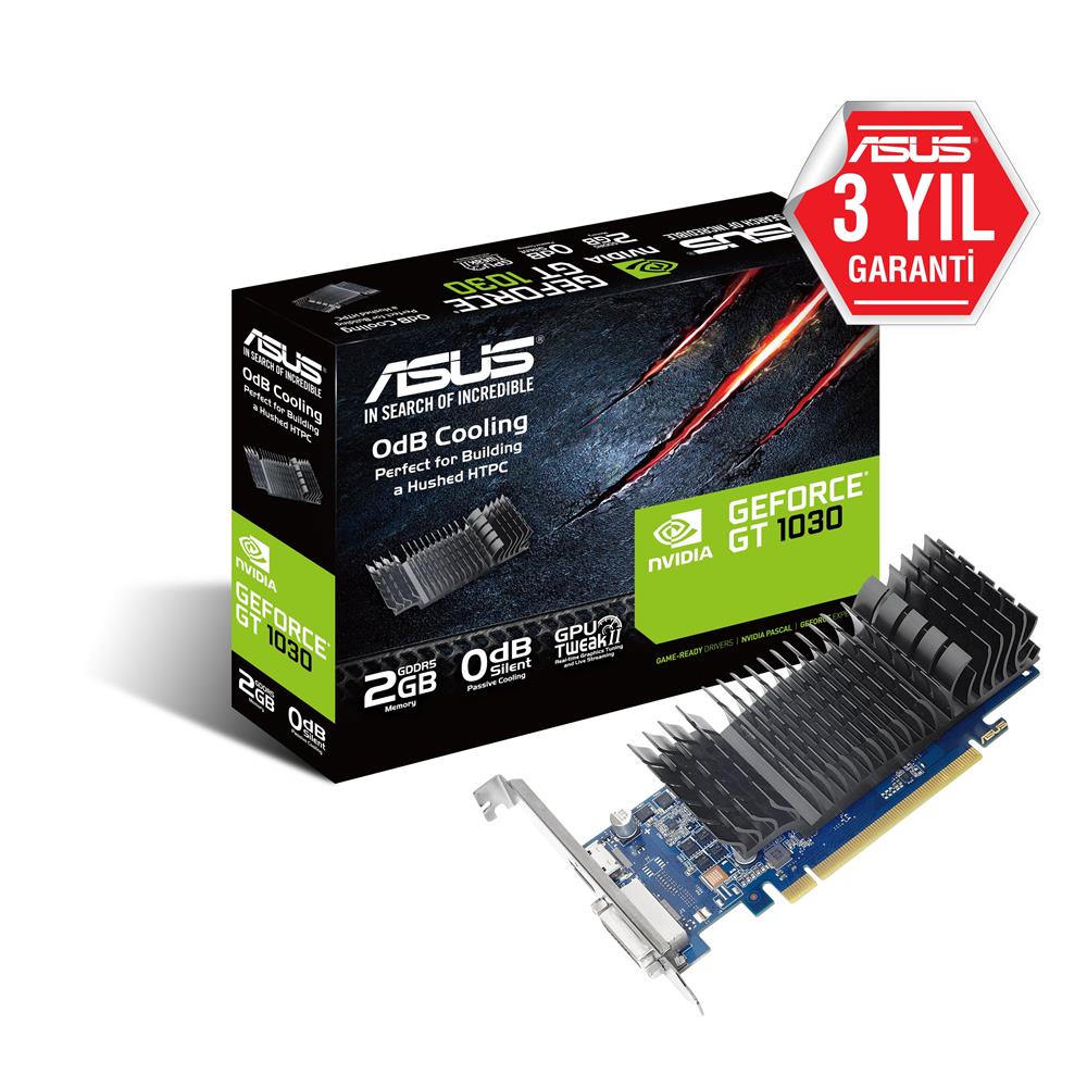 72048 Asus 2Gb Gddr5 (64Bit) Dvı-Hdmı (GT1030-SL-2G-BRK) 6008 Mhz Ekran Kartı - Görsel 1