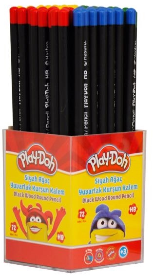 7248 Play-doh Kurşun Kalem Yuvarlak Siyah Playkk009 - Görsel 1