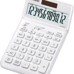 Casio JW-200SC-WE 12 Hane Beyaz Masa Üstü Hesap Makinesi