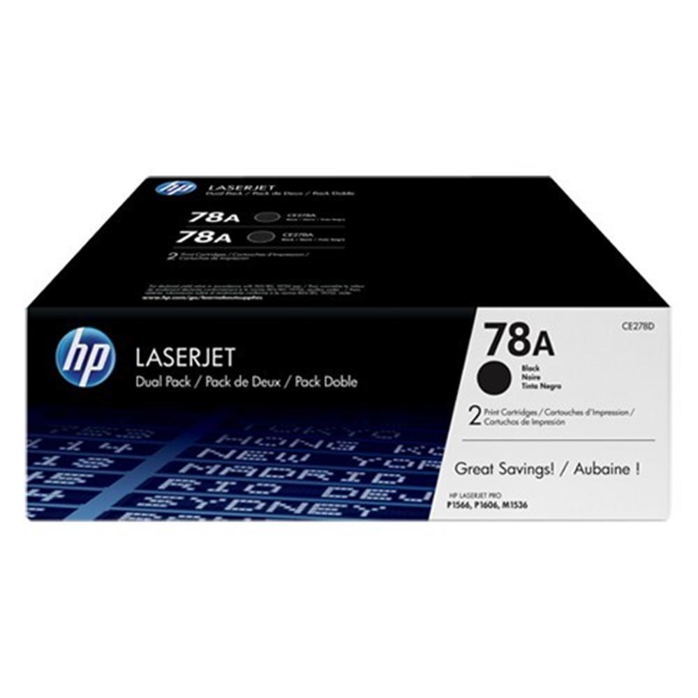74240-1 Hp 78af Black Siyah Çiftli 2.100 Sayfa Toner Ce278af - Görsel 1