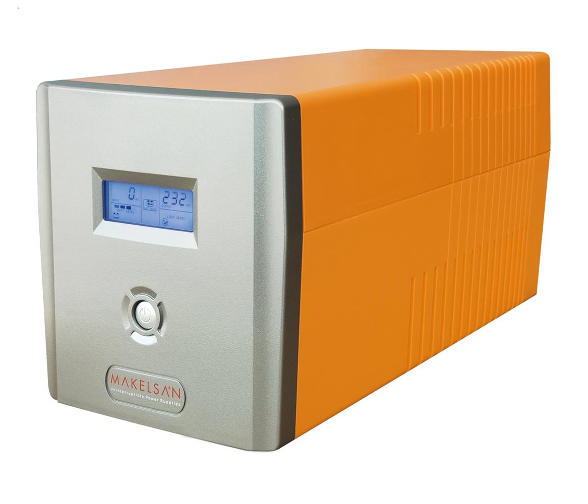 78845 Makelsan Lion 1200 VA Line Interactive Lcd Ekran 2-7Ah Akü - Görsel 1