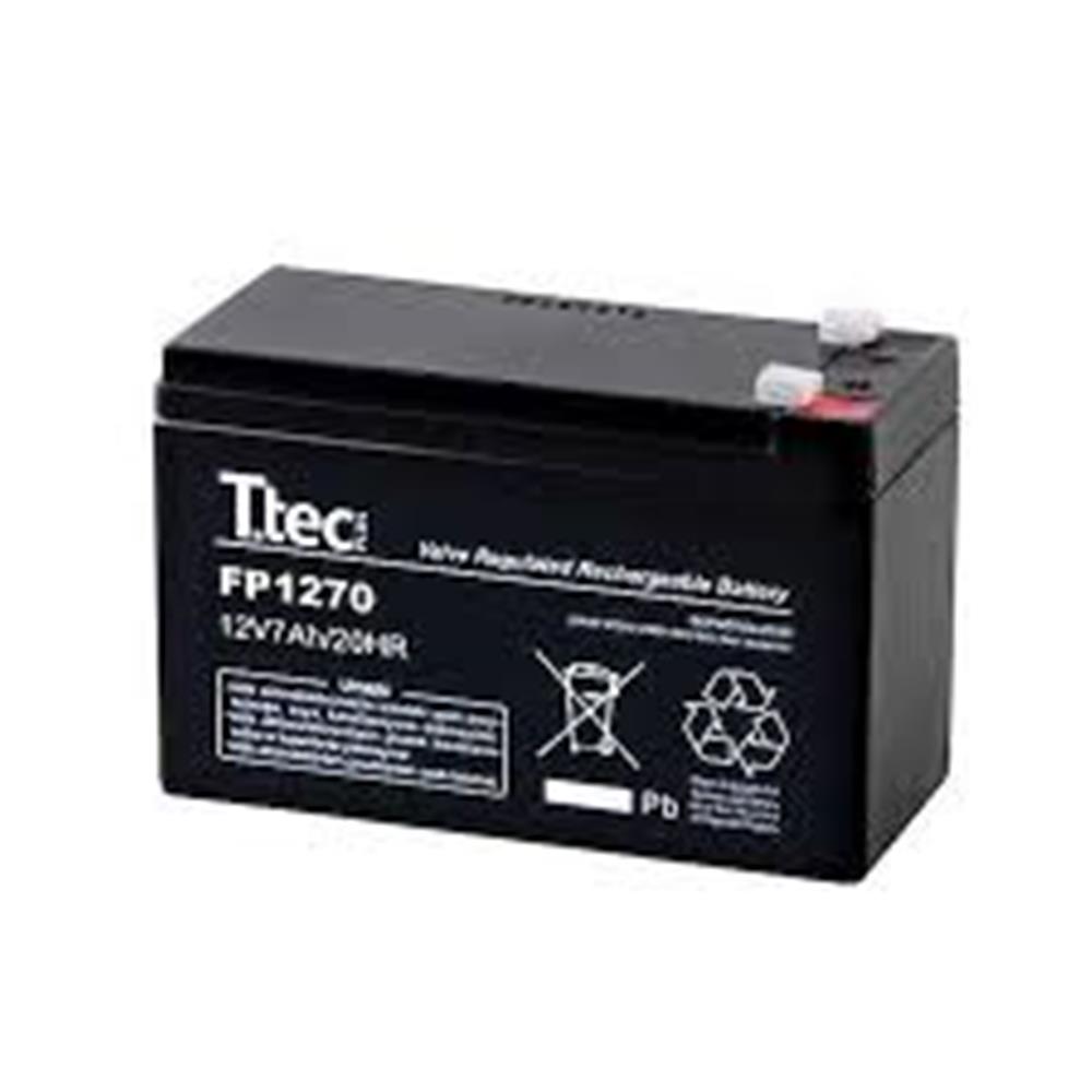 80569-1 Ttec 12v 7ah-20hr Bakımsız Kuru Akü 2kg Ups Uyumlu - Görsel 1
