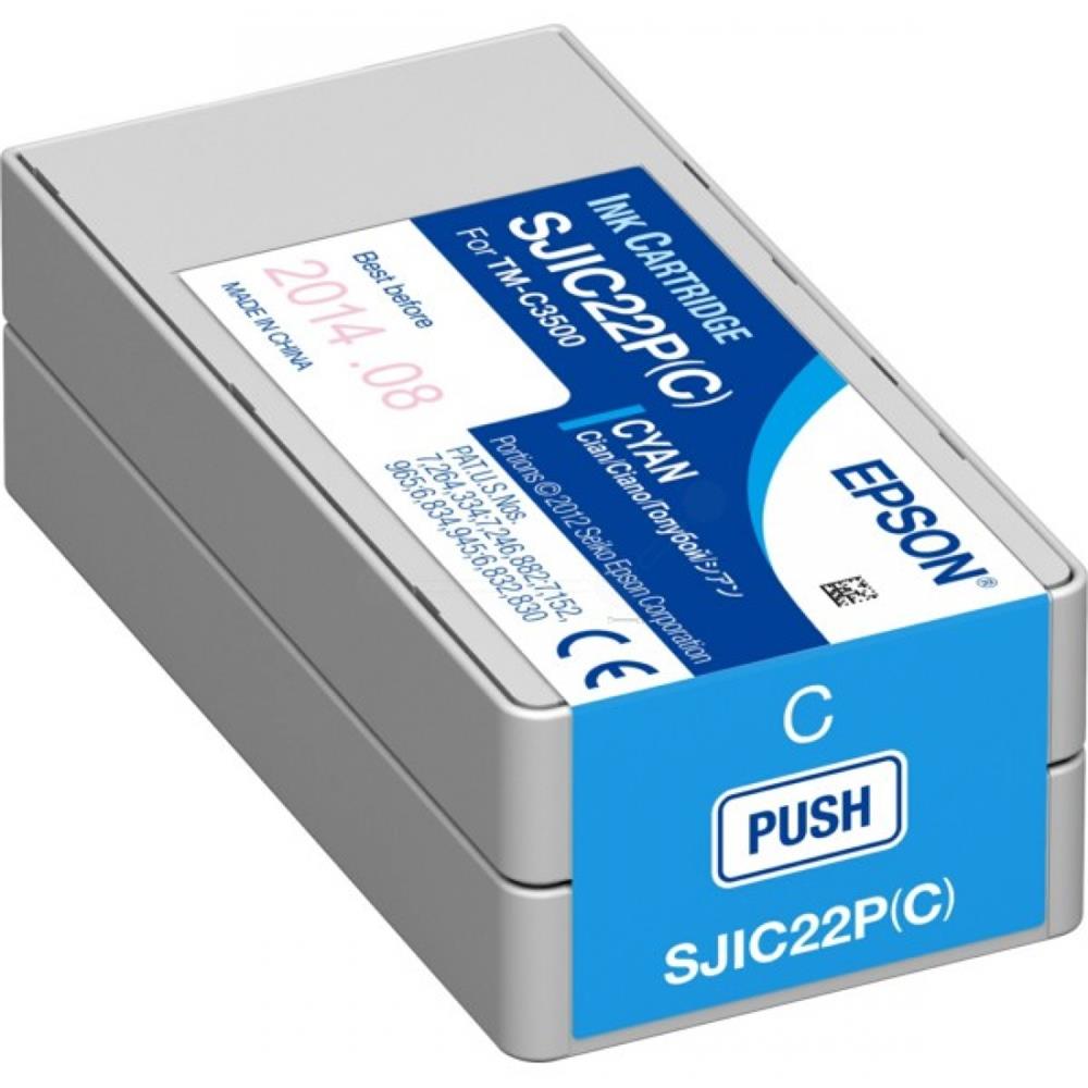 83565 Epson Tm-c3500 Cyan Mavi Mürekkep Kartuş Sjıc22p(c) S020602 - Görsel 1