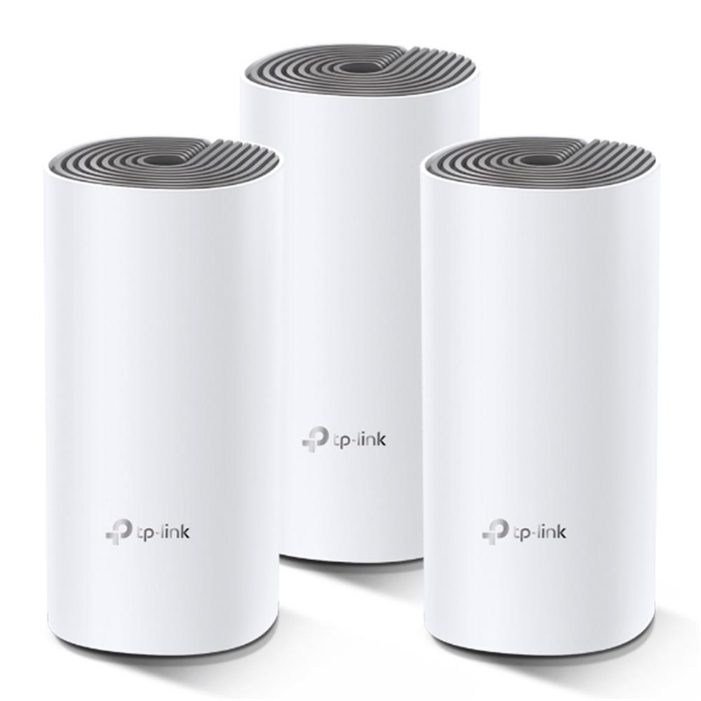 86221-1 Tp-link Deco E4 3lü Paket Ac1200 Tüm Evi Kapsayan Mesh Wifi Sistemi - Görsel 1