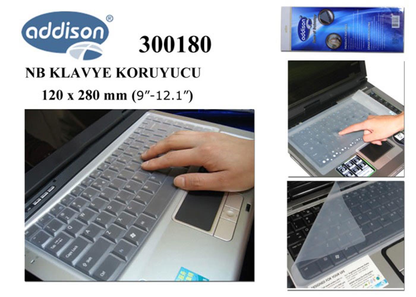 87016-1 Addison 300180 9"-12.1" Notebook Klavye Koruyucu - Görsel 1