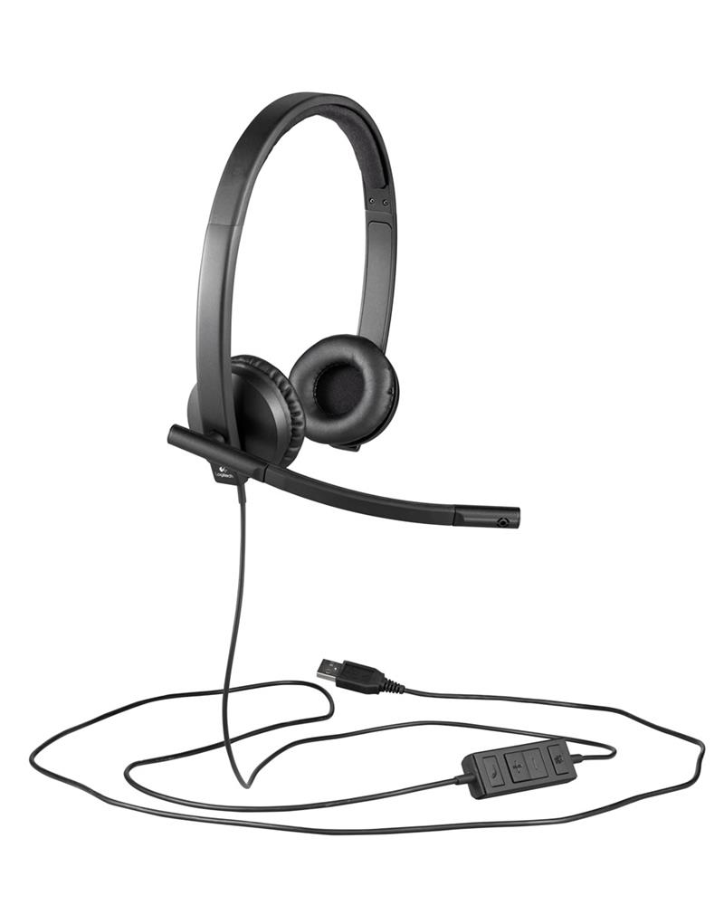 88154 Logitech 981-000575 H570E Stereo Usb Çift Taraflı Headset Mikrofonlu Kulaklık - Görsel 1