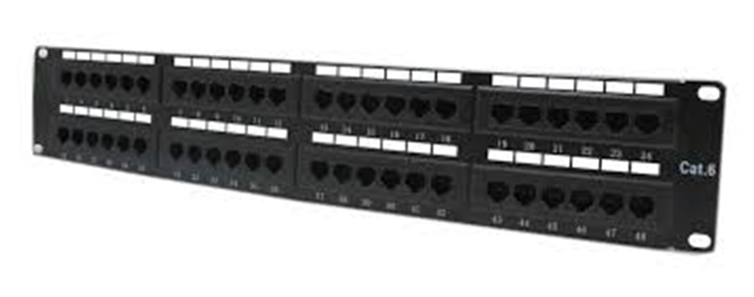 88157-1 Codegen Cod648 48 Port Cat6 Utp Patch Panel - Görsel 1