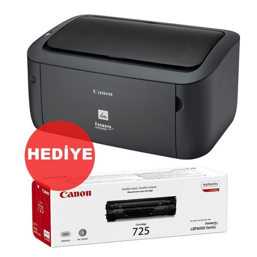 88996-1 Canon Lbp6030bk Toner Hediyeli Mono Lazer Yazıcı - Görsel 1