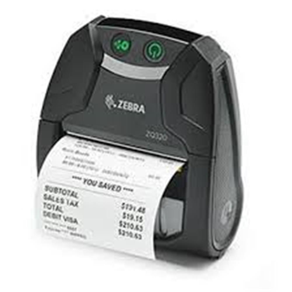 91392-1 Zebra ZQ320 Mobil Etiket ve Fiş Yazıcı Bluetooth 3" 203 Dpı IP54. (iMZ320 Yerine) Şarj Kablosu Dahil - Görsel 1