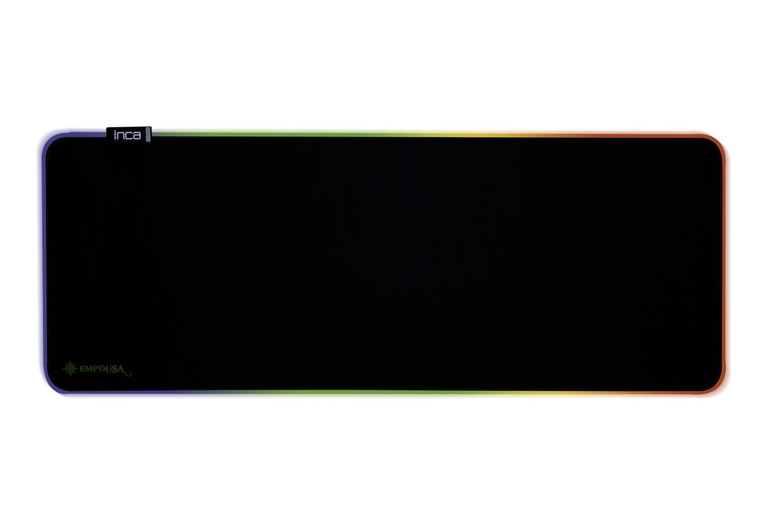 92294-1 Inca IMP-022 Empousa RGB 7 Led Mousepad (770x295x3mm - Görsel 1