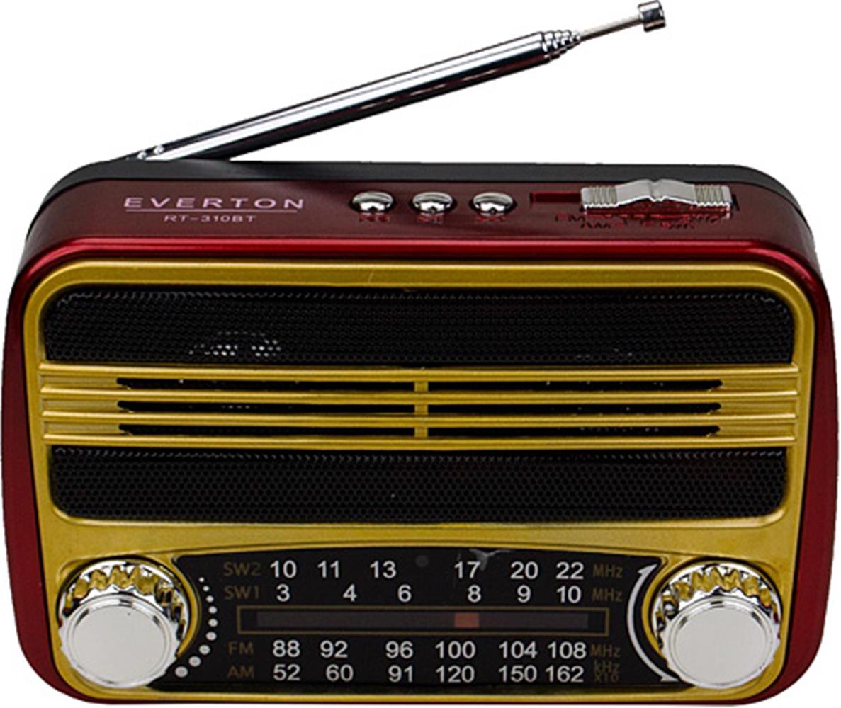 92400-1 Everton Rt-310bt Bluetooth Fm-usb-tf Card- Şarjlı Nostaljik Radyo - Görsel 1