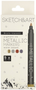Bruno Vıscontı Metalik Marker Sketch & Art 5 Renk 22-0096