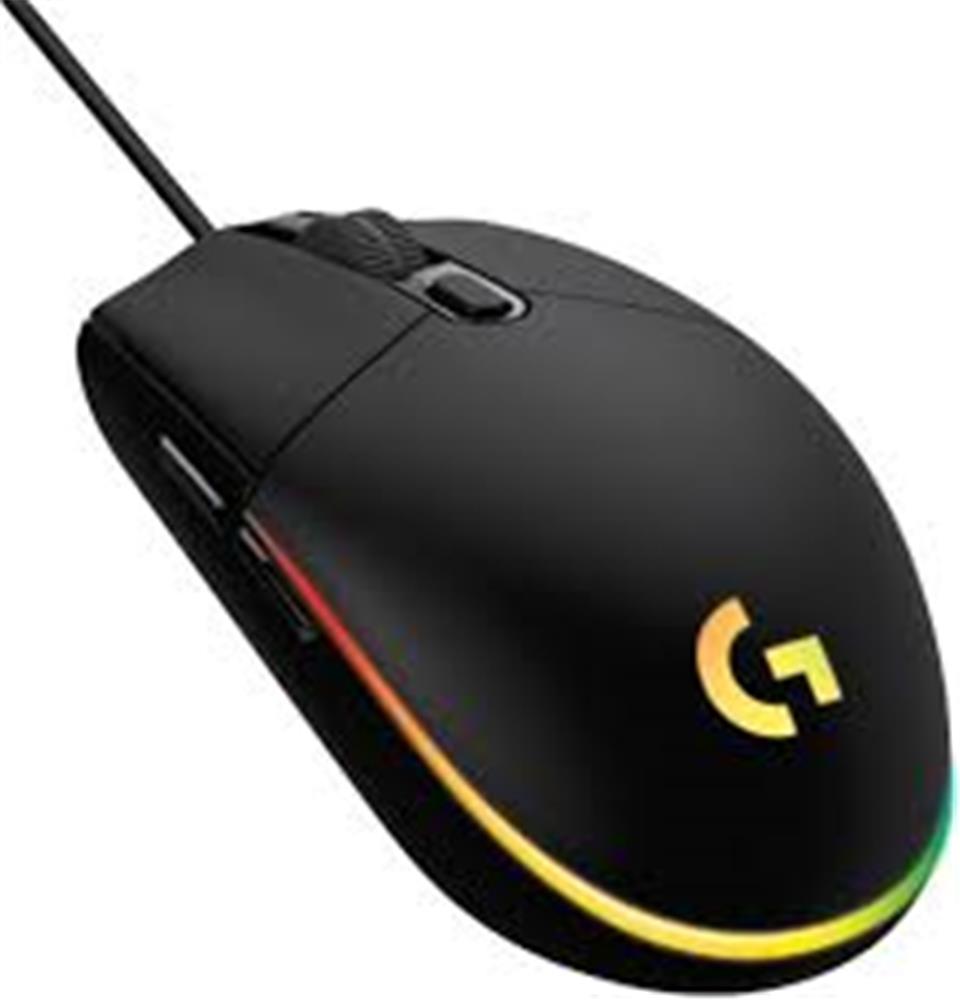 95350 Logitech 910-005796 G203 Optik Kablolu Gaming Oyuncu Mouse Makrolu Siyah Optik - Görsel 1