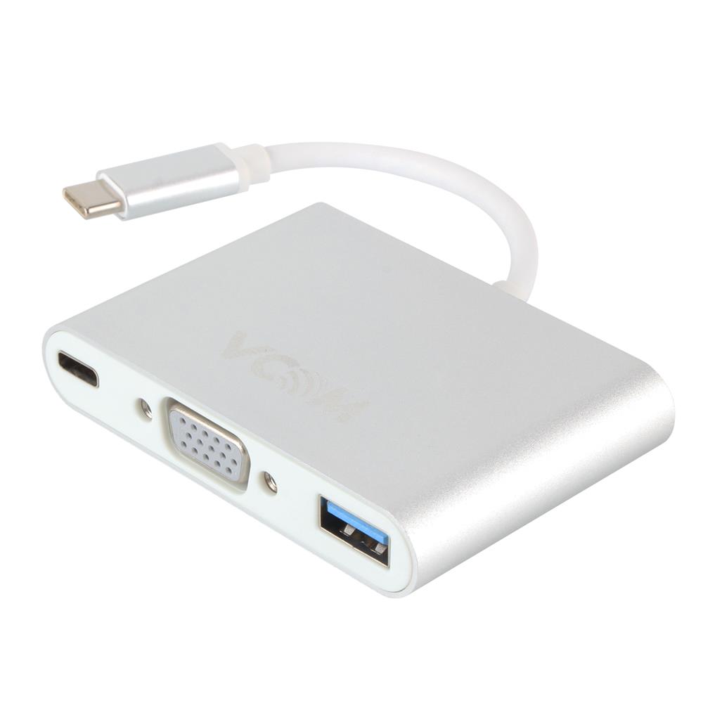 95367-1 Vcom Cu426m Type-c-m To Vga-f Usb 3.0-f Type-c-f Çevirici - Görsel 1