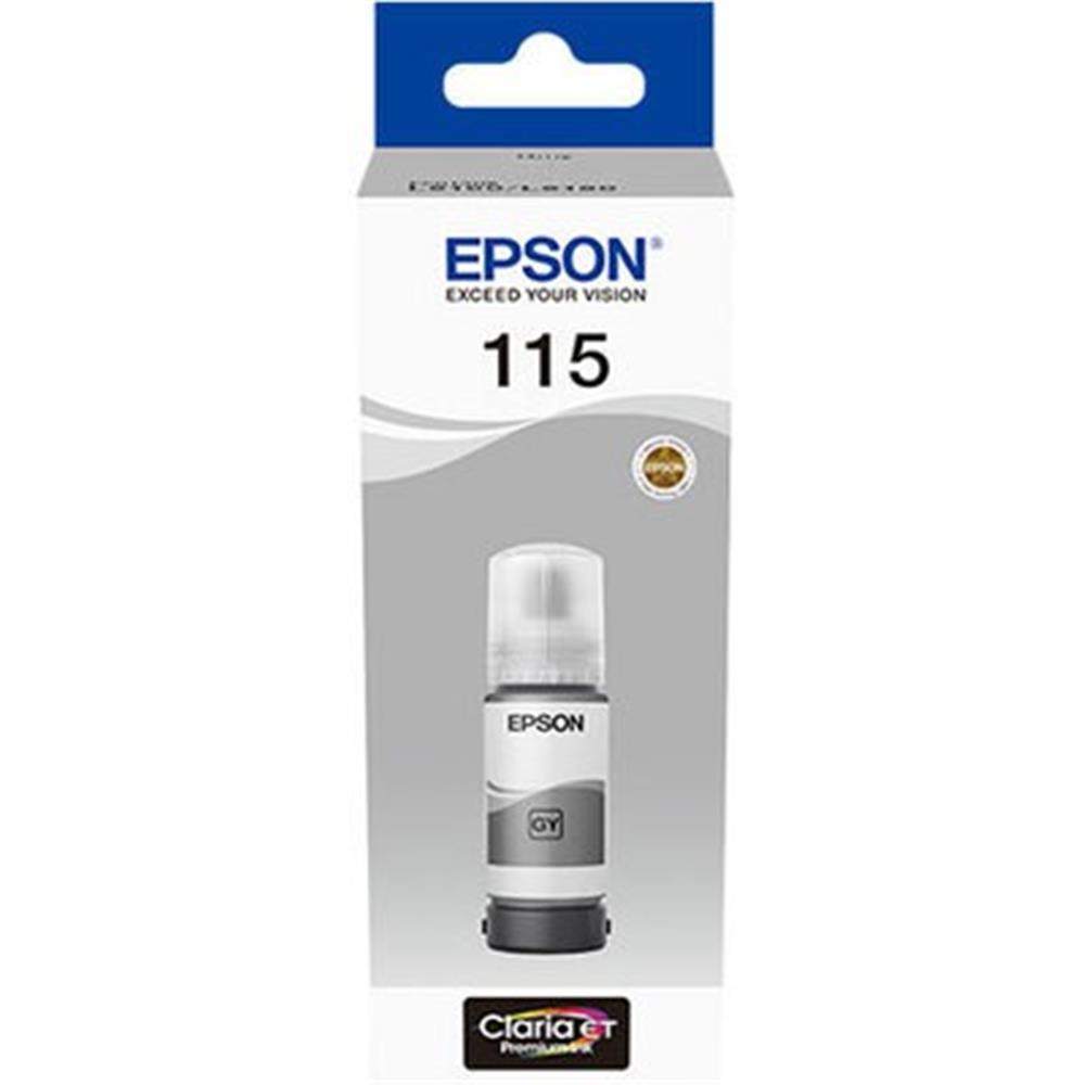 97403-1 Epson 115 Grey Gri Şişe Mürekkep T07d54a L8160-l8180 - Görsel 1