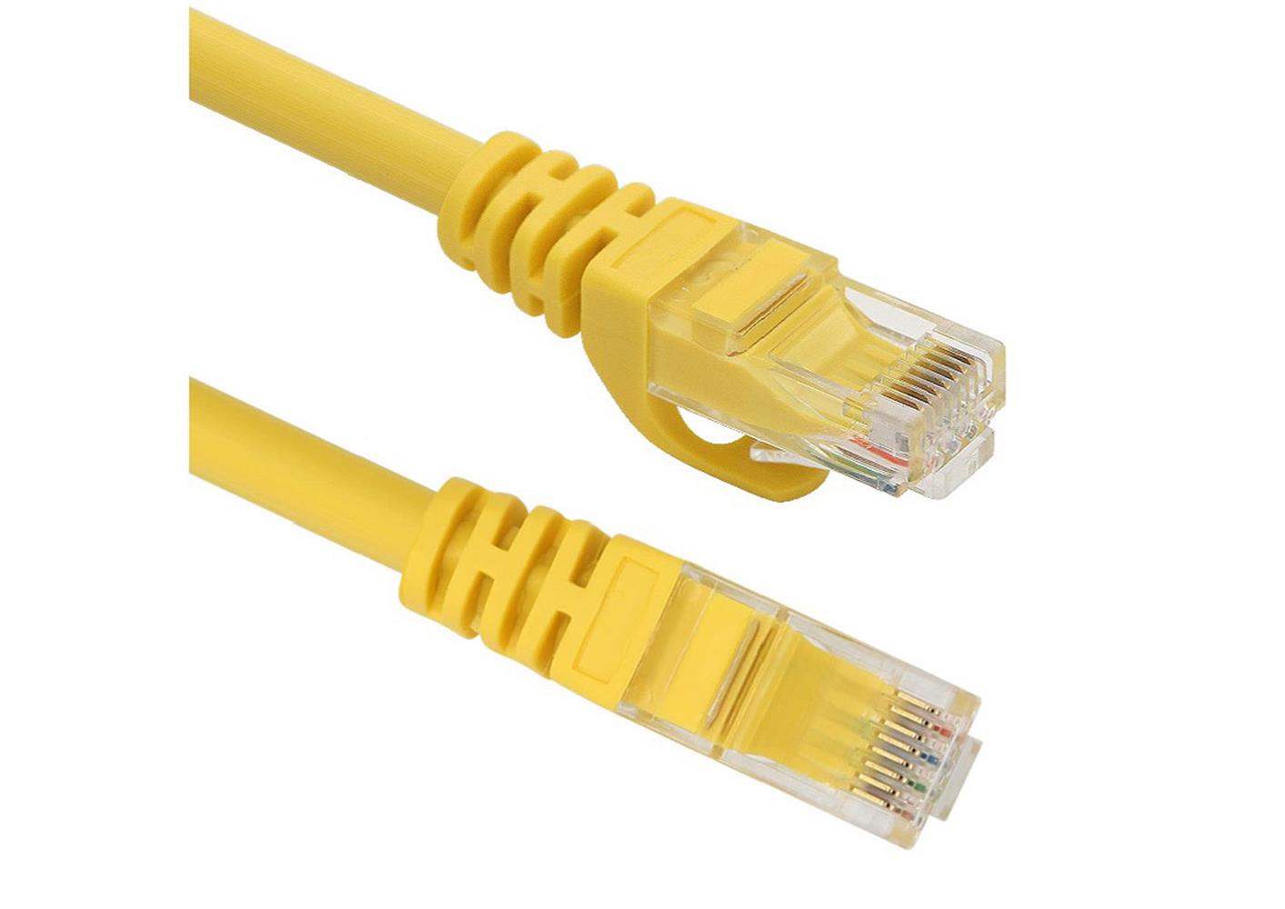 98359-1 Vcom Np611b-y-2.0 Cat6 2.0mt Sarı Utp Patch Kablo - Görsel 1
