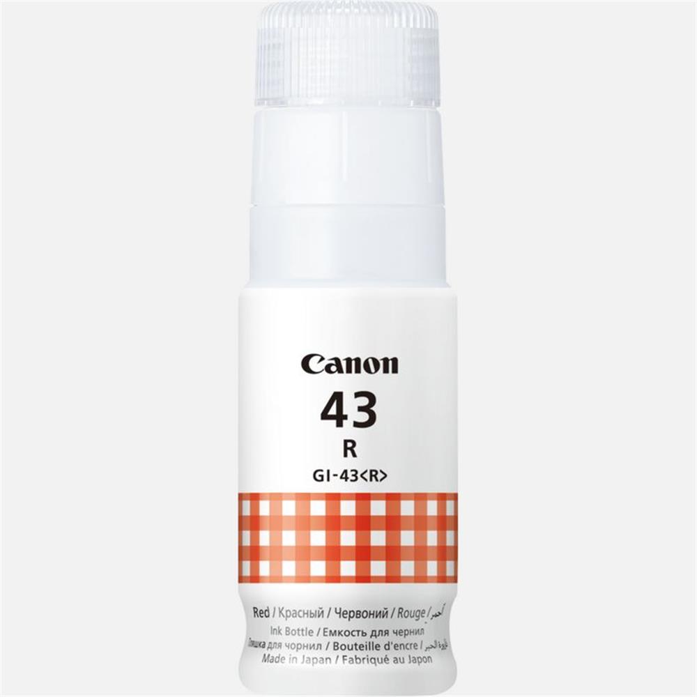 98934 Canon Gı-43r Red Kırmızı Şişe Mürekkep G540-g640 - Görsel 1