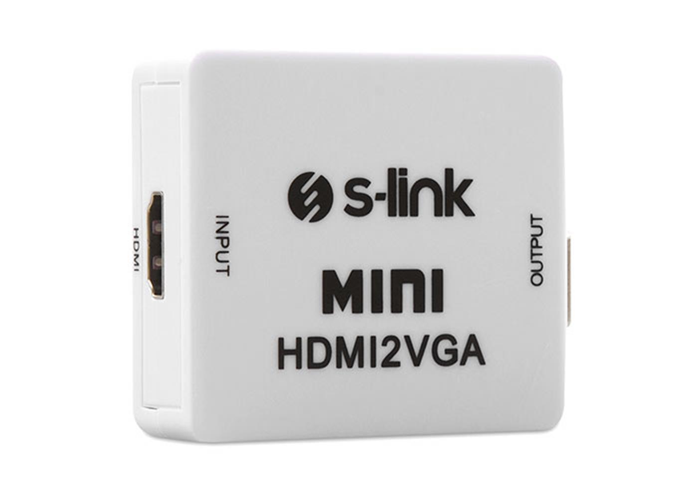 99590-1 S-link Sl-hvc10 Hdmı To Vga + Audio Çevirici - Görsel 1