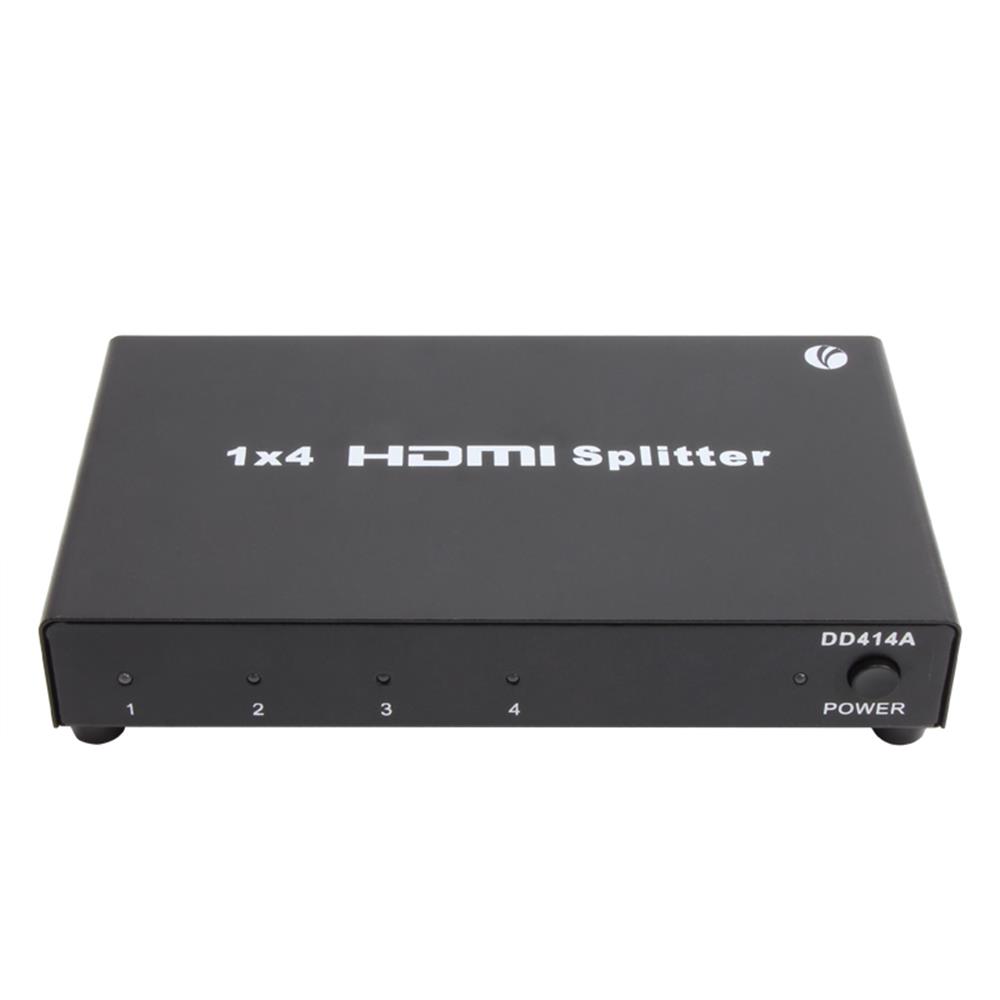 99912-1 Vcom DD414A 1-4 Port 1.4V 1080P Metal Hdmi Splitter - Görsel 1