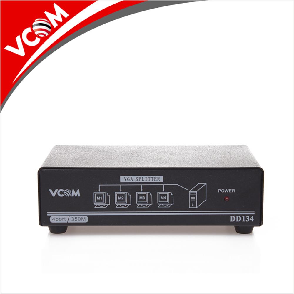 99924-1 Vcom Dd134 1-4 Port 350mhz Metal Vga Splitter - Görsel 1