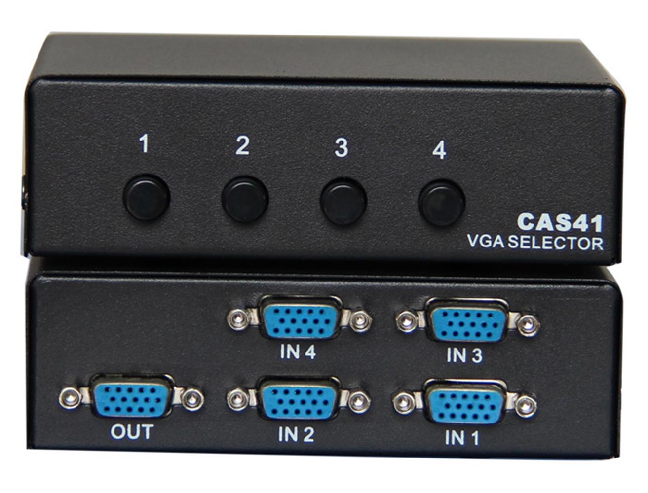 99925-1 Vcom Dd174 4-1 Port Manuel 350mhz Metal Vga Switch - Görsel 1