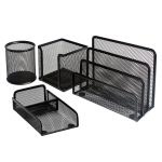 Bigpoint Metal Perfore 4'lü Set Siyah