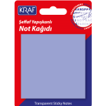 Kraf Yapışkanlı Not Kağıdı 76x76 50 Yp Şeffaf Mor 7676tr