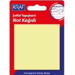 Kraf Yapışkanlı Not Kağıdı 76x76 50 Yp Şeffaf Sarı 7676tr
