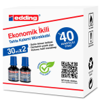 Eddıng Beyaz Tahta Mürekkebi 30 Ml E-bt30 Mavi 2 Li