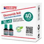 Eddıng Beyaz Tahta Mürekkebi 30 Ml E-bt30 Yeşil 2 Li