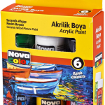 Nova Color Akrilik Boya Şişe 17 Ml 6 Lı Nc-2006