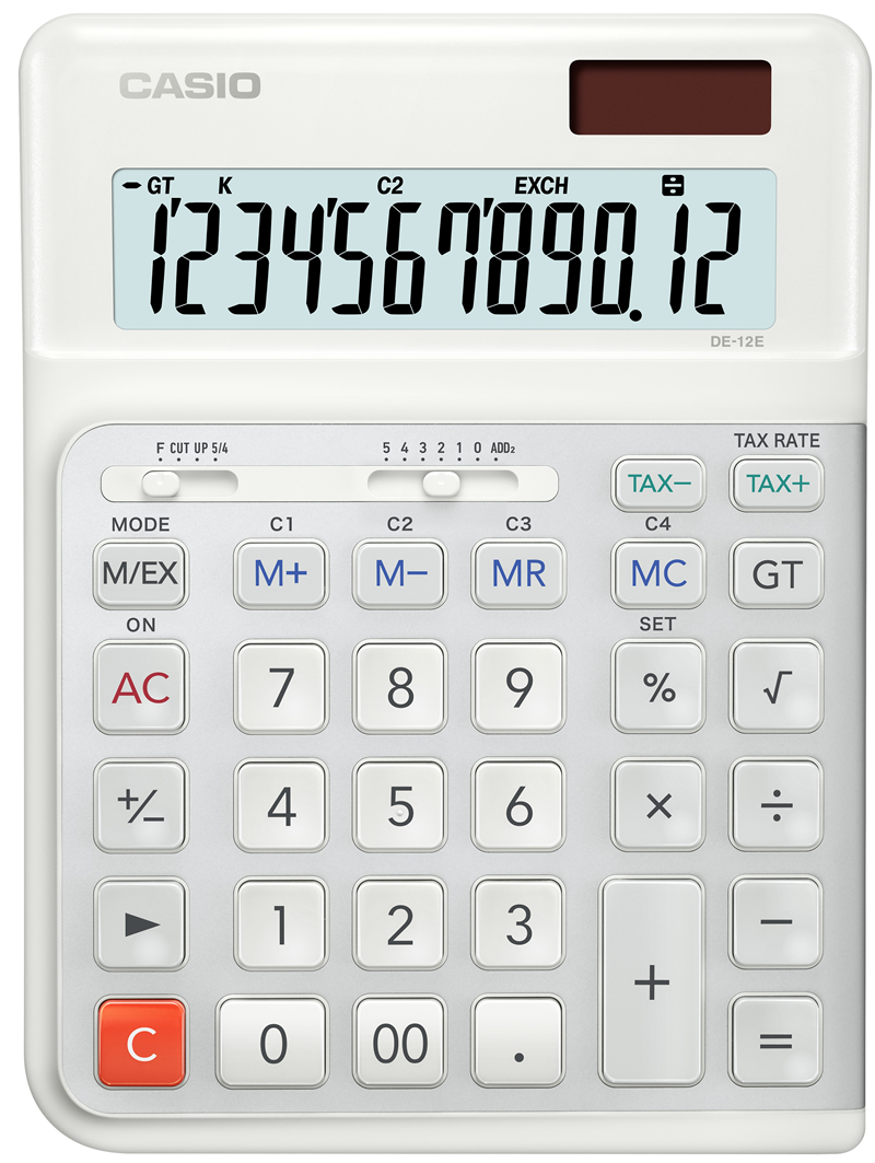 123464 Casıo Hesap Makinesi Masaüstü De-12e-we-w-dp - Görsel 1