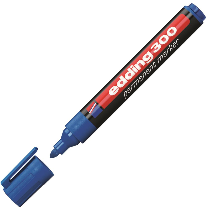 135004 Eddıng Permanent Markör E-300 Mavi - Görsel 1