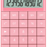 Kraf Hesap Makinesi Masaüstü 12 Hane Hm-180 Pk Pembe