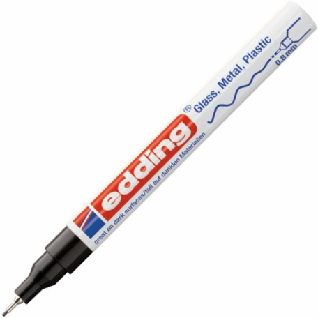 135838 Eddıng Paınt Markör E-780 Siyah - Görsel 1