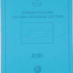 Dilman Öğrenci Kulubü Çalışma Ve Karar Defteri Pp Kapak 20x28 16 Yp 5322