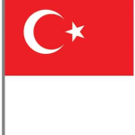 Buket Bayrak Sopalı Alpaka 30x45 Bkt-120