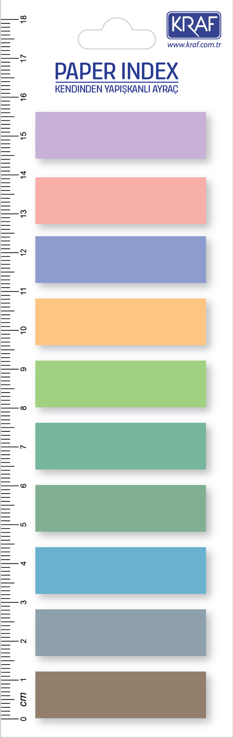 138090 Kraf Index Fılm (pp) 13x44mm 10 Renk X 20 Yp 51246 - Görsel 1