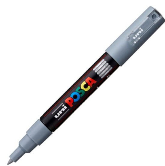 139189 Uni Poster Markörü Posca Pc-1m 0.7 Gri - Görsel 1