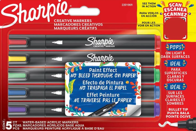 139235 Sharpıe Creatıve Akrilik Markör Set 5 Li 2201069 - Görsel 1