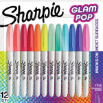 Sharpıe Permanent Set Fıne 12 Li Glam Pop 2198780