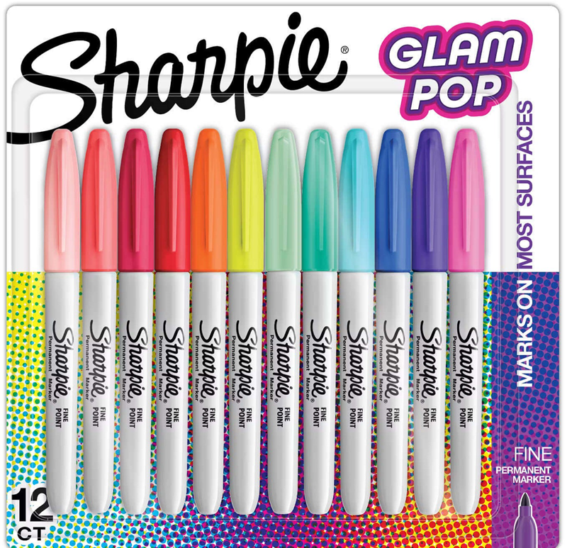 139237 Sharpıe Permanent Set Fıne 12 Li Glam Pop 2198780 - Görsel 1