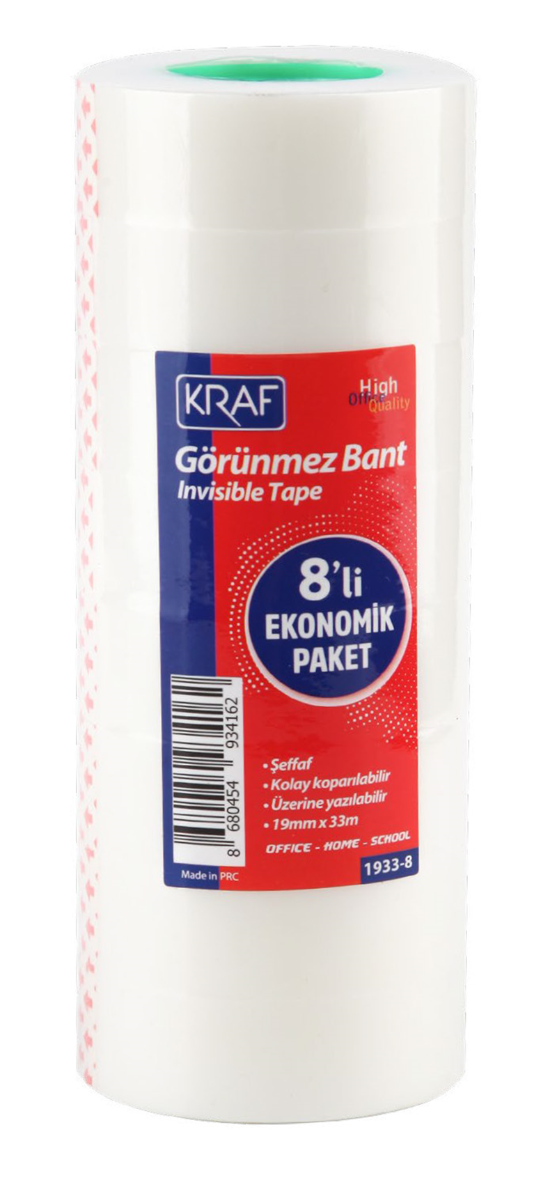146446 Kraf Görünmez Bant 19mm X 33m 8 Li 1933-8 - Görsel 1